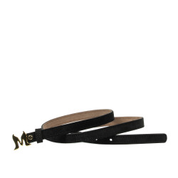 Cintura donna 42cm nero velluto