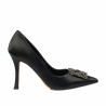 Scarpe eleganti donna 1339 satin nero