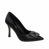 Scarpe eleganti donna 1339 satin nero
