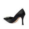 Scarpe eleganti donna 1339 satin nero
