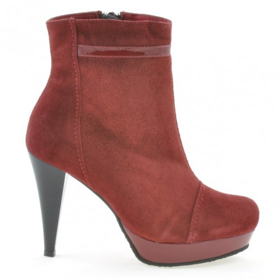 Stivaletti donna 1130 bordeaux antilope