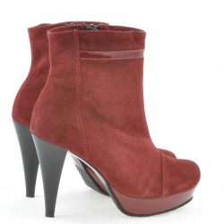 Stivaletti donna 1130 bordeaux antilope