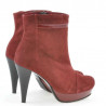 Stivaletti donna 1130 bordeaux antilope