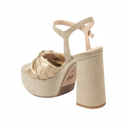Sandali donna 1310 sabbia velour
