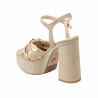 Sandali donna 1310 sabbia velour