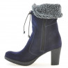 Stivali donna 3266 indaco velluto