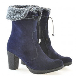 Stivali donna 3266 indaco velluto
