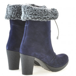 Stivali donna 3266 indaco velluto