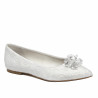 Ballerine donna 1354 raso bianco