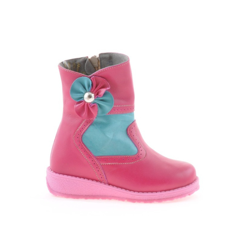 Stivaletti per bambini piccoli 20c rosa combinato