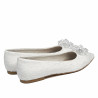 Ballerine donna 1354 raso bianco
