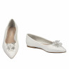 Ballerine donna 1354 raso bianco