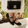 Ballerine donna 1314 nero velluto lifestyle