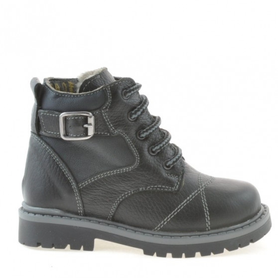 Stivaletti bambini piccoli 21c nero+grigio