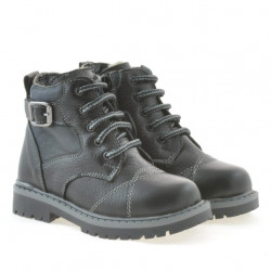 Stivaletti bambini piccoli 21c nero+grigio