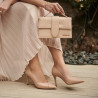 Scarpe eleganti donna 1325 coccodrillo beige