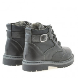 Stivaletti bambini piccoli 21c nero+grigio