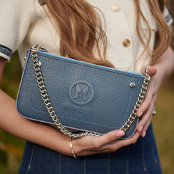 Borsa da donna a tracolla 024g 01 biz blu lifestyle