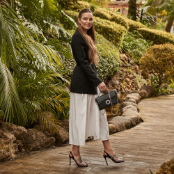 Sandali donna 1317 nero velluto lifestyle