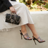 Sandali donna 1317 nero velluto lifestyle