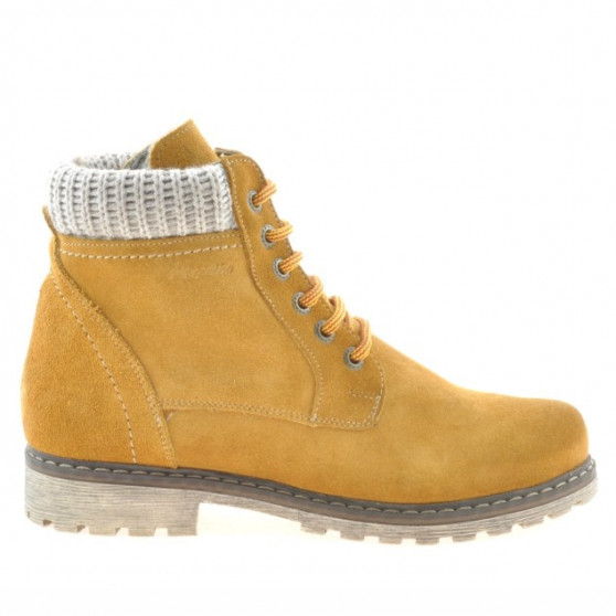 Stivaletti donna 3269 giallo velour