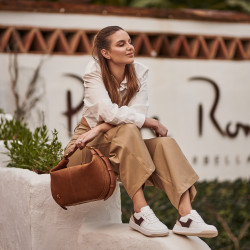 Scarpe sportive donna 6088 bianco+beige lifestyle