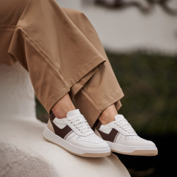 Scarpe sportive donna 6088 bianco+beige lifestyle