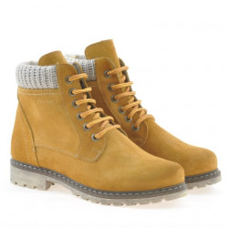 Stivaletti donna 3269 giallo velour