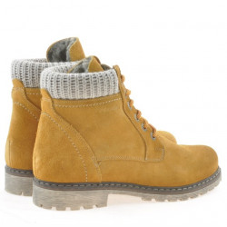 Stivaletti donna 3269 giallo velour