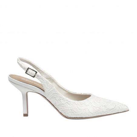 Sandali donna 1353 satin bianco