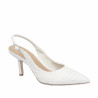 Sandali donna 1353 satin bianco