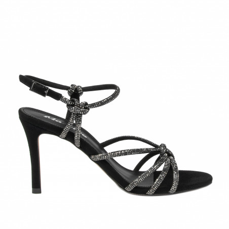 Sandali donna 1342 nero velluto