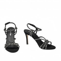 Sandali donna 1342 nero velluto