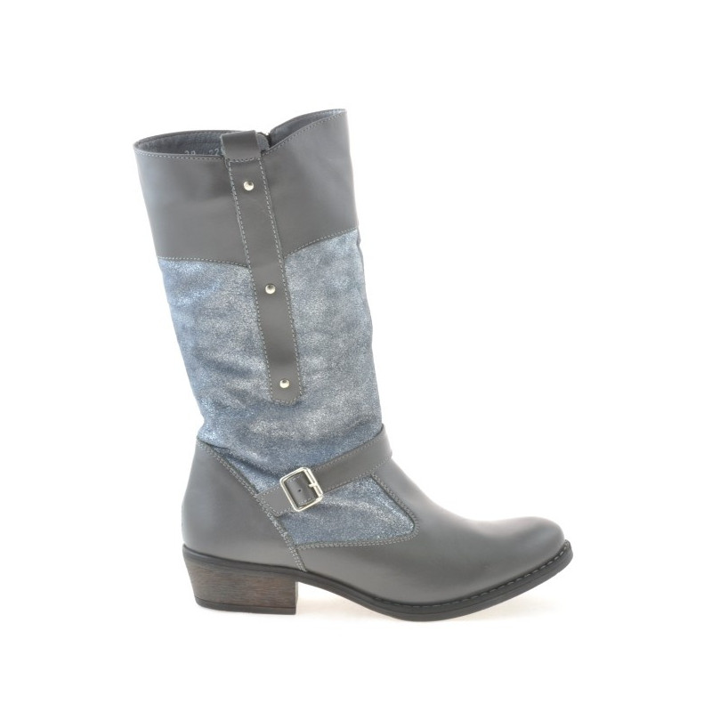Stivali donna 225 grigio combinato