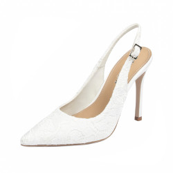 Sandali donna 1352 raso bianco
