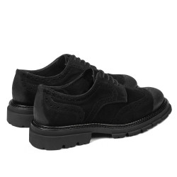 Scarpe casual uomo 989 nero velluto
