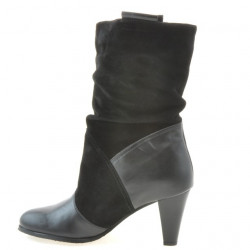 Stivali donna 1117 nero antilope combinato