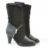 Stivali donna 1117 nero antilope combinato