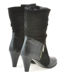 Stivali donna 1117 nero antilope combinato