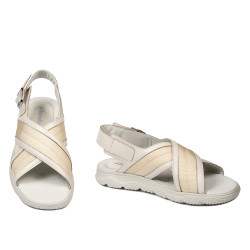 Sandali uomo 364 beige combinato