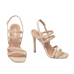 Sandali donna 1345 beige velur