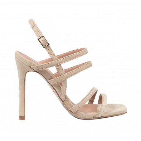 Sandali donna 1345 beige velur