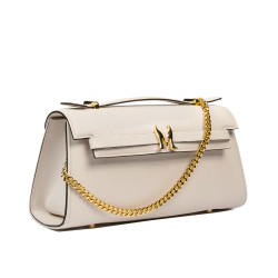 Borsa da donna a tracolla 041g panna saffiano