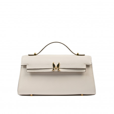 Borsa da donna a tracolla 041g panna saffiano