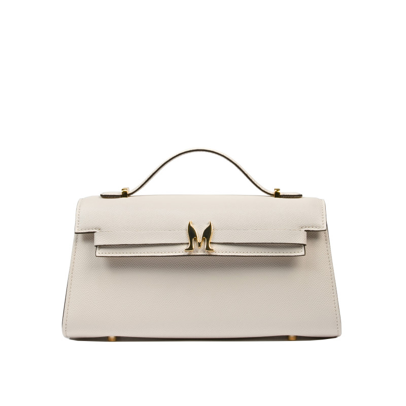 Borsa da donna a tracolla 041g panna saffiano