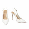 Sandali donna 1352 raso bianco