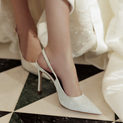 Sandali donna 1352 raso bianco lifestyle