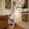 Ballerine donna 1354 raso bianco lifestyle