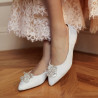 Ballerine donna 1354 raso bianco lifestyle