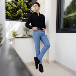 Scarpe casual uomo 989 nero velluto lifestyle